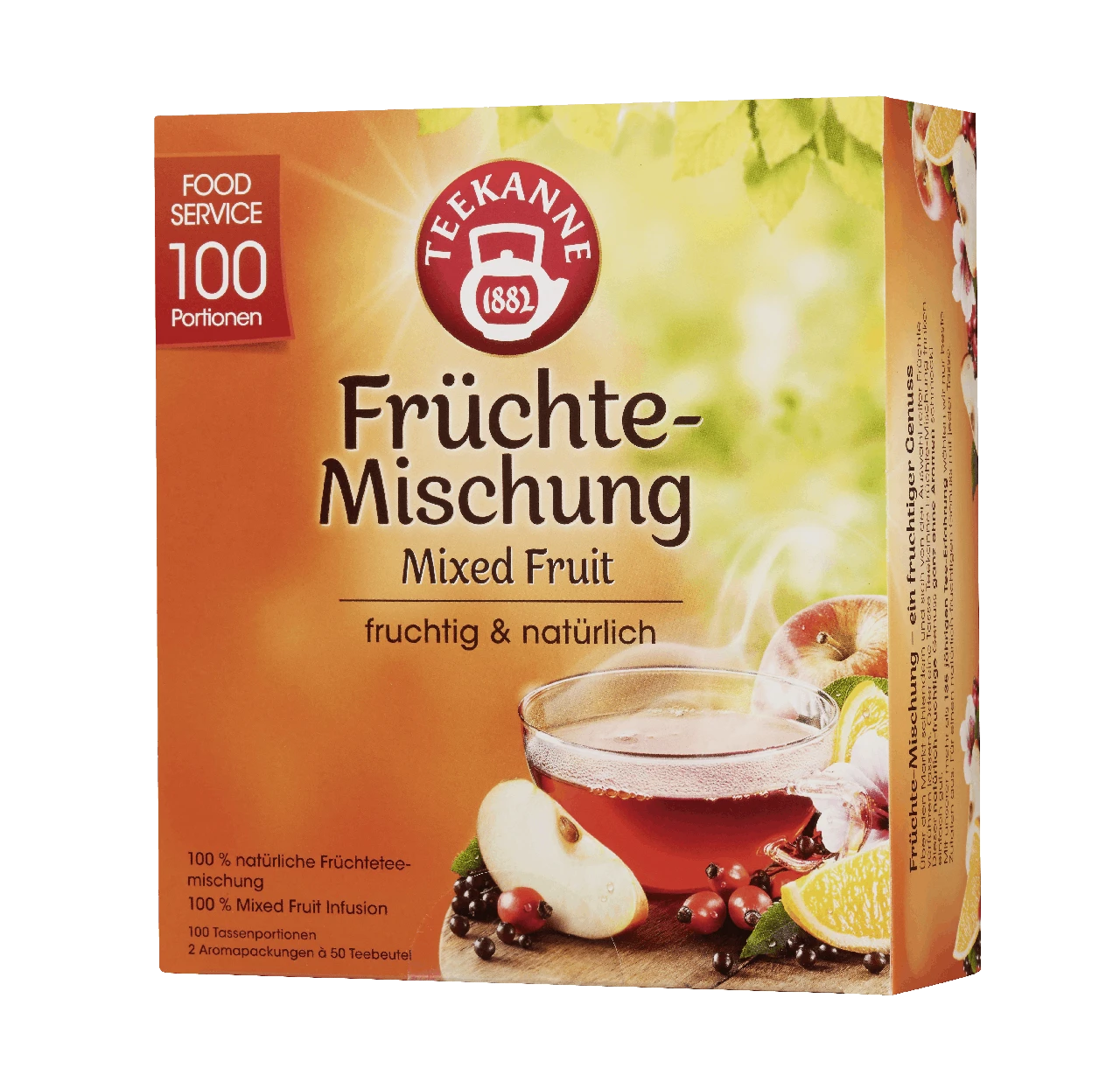 Teekanne Früchtetee Früchte-Mischung 50 Teebeutel (150g) 3 Teekanne Früchtetee Früchte-Mischung 50 Teebeutel (150g) – Bild 3