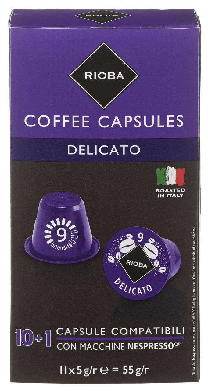 Rioba Kaffeekapseln Dacaffeinato 11 Kapseln (55 G) 5 Rioba Kaffeekapseln Dacaffeinato 11 Kapseln (55 G) – Bild 5