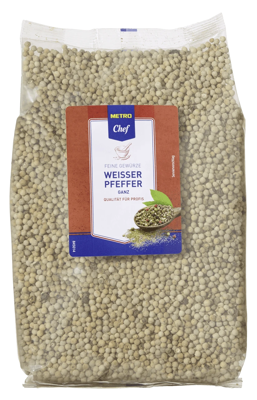 METRO Chef Pfeffer Weiß Ganz (1,2 Kg) 1 METRO Chef Pfeffer Weiß Ganz (1,2 Kg)