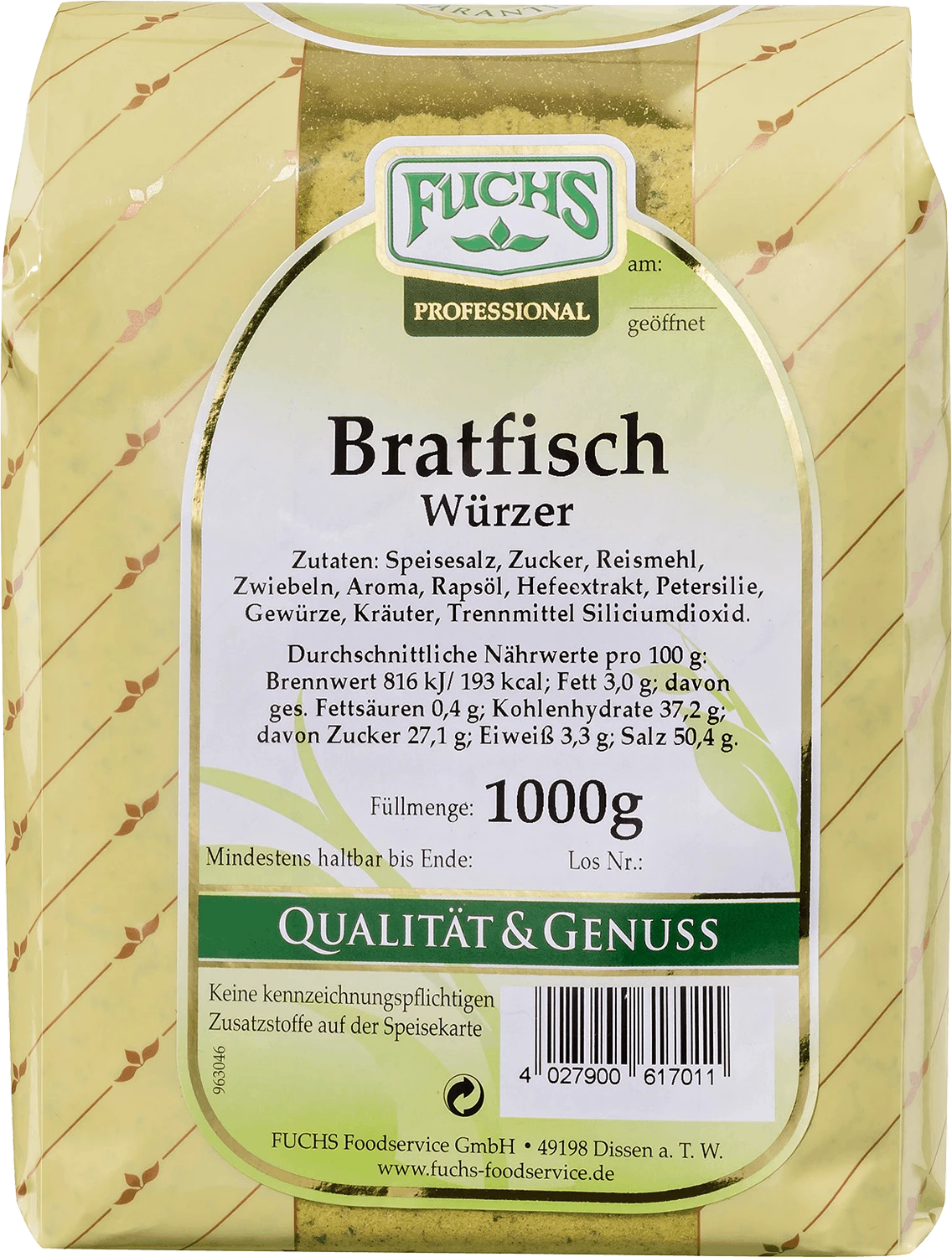 Fuchs Bratfisch Würzer (1kg) 1 Fuchs Bratfisch Würzer (1kg)