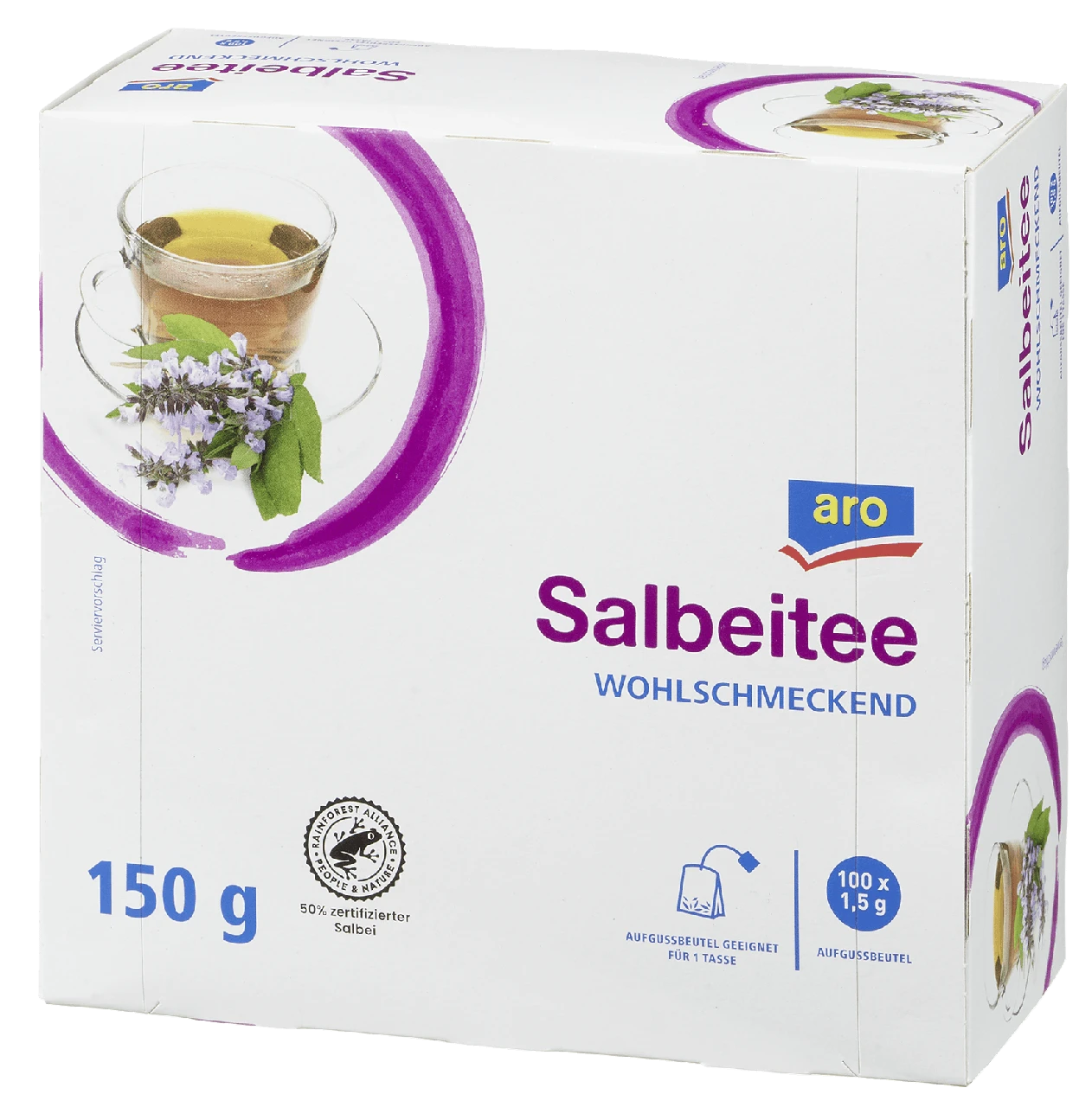 Aro Tee Kamille 100 Beutel X 1,5 G (150 G) 2 Aro Tee Kamille 100 Beutel X 1,5 G (150 G) – Bild 2