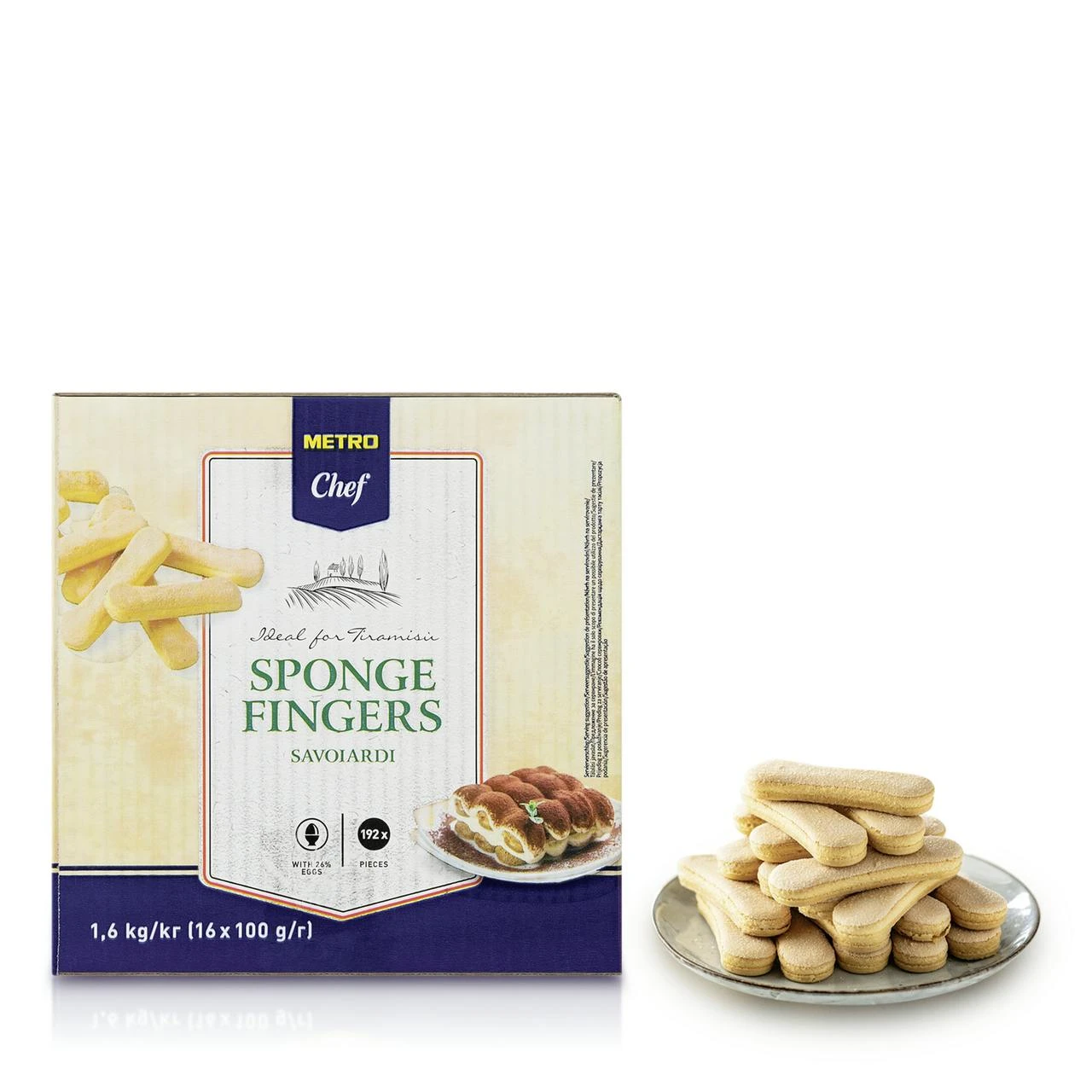 METRO Chef Löffelbiscuits 16 X 100 G (1,6 Kg) 4 METRO Chef Löffelbiscuits 16 X 100 G (1,6 Kg) – Bild 4