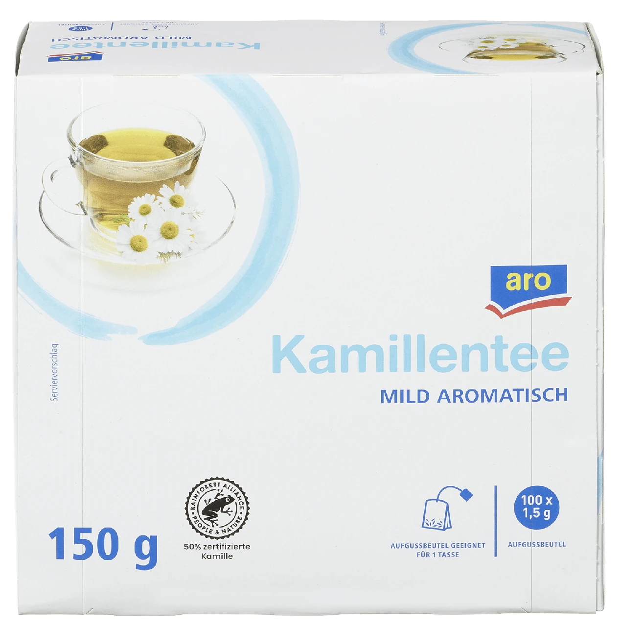 Aro Tee Kamille 100 Beutel X 1,5 G (150 G) 1 Aro Tee Kamille 100 Beutel X 1,5 G (150 G)