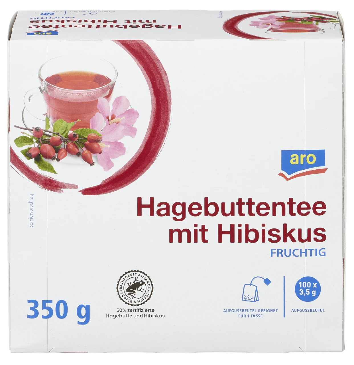 Aro Tee Hagebutte 100 Beutel X 3,5 G (350 G) 1 Aro Tee Hagebutte 100 Beutel X 3,5 G (350 G)