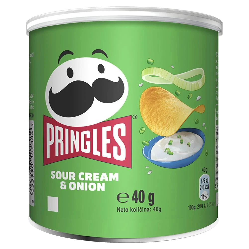 Pringles Sour Cream & Onion (185 G) 2 Pringles Sour Cream & Onion (185 G) – Bild 2
