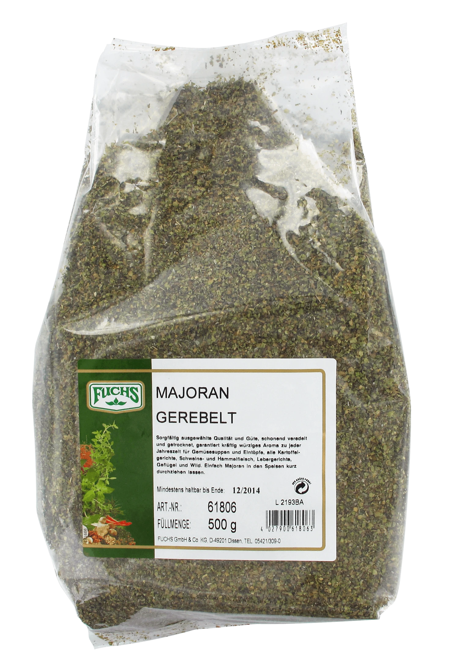 Fuchs Majoran Gerebelt (250g) 2 Fuchs Majoran Gerebelt (250g) – Bild 2