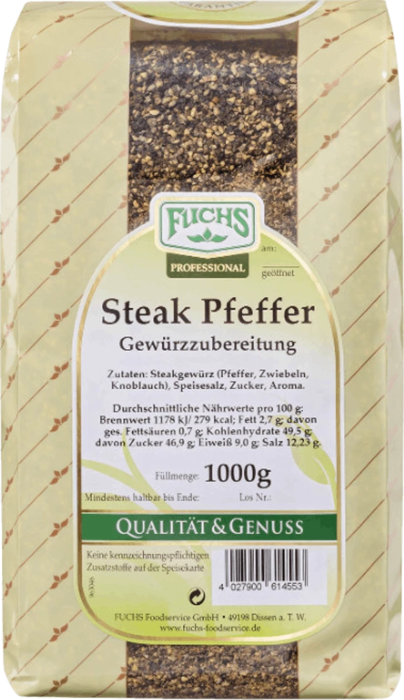 Fuchs Steak Pfeffer Gewürzzubereitung (1kg)