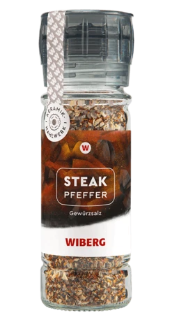 WIBERG Gewürzmühle Steak Pfeffer Gewürzsalz (70 G)