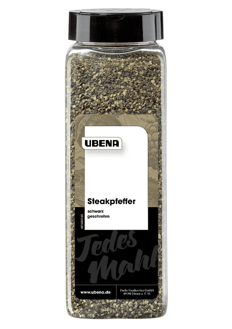 Ubena Steakpfeffer Schwarz Geschroten (500g)