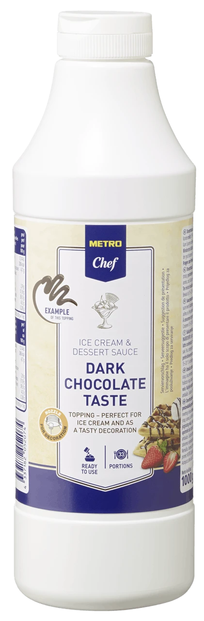 Culinaria Schokoladen Sauce 1,8 % Fett (1 Kg) 4 Culinaria Schokoladen Sauce 1,8 % Fett (1 Kg) – Bild 4