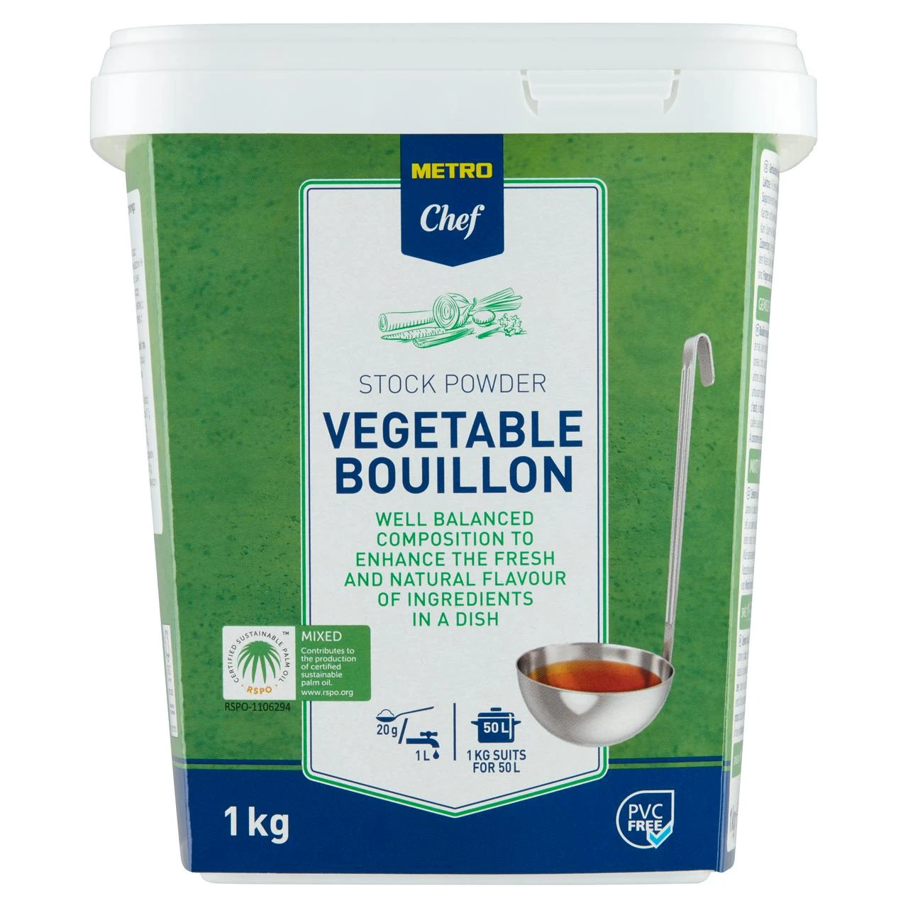 METRO Chef Gemüsebouillon Pulver (1kg) 1 METRO Chef Gemüsebouillon Pulver (1kg)